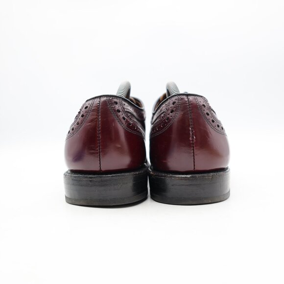 Allen Edmonds McAllister Men\'s 11 B Wingtip Burgundy Oxford Brogue Dress Shoes main image 6